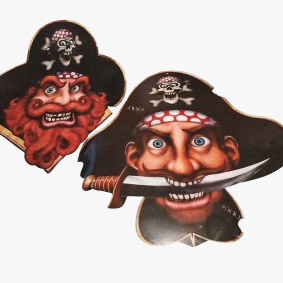 Pirate Crew Wall Decorations Halloween Birthday Party lot 4 - Picture 2 of 15